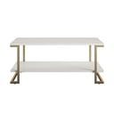 Масичка за кафе в бяло и златисто , 106 x 45 cm Camila - CosmoLiving by Cosmopolitan