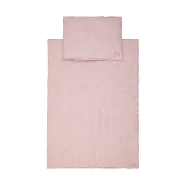 Розов муселинов комплект за детско легло Baby Pink - Moi Mili