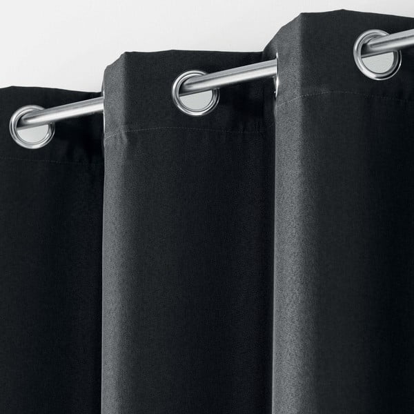 Антрацитна затъмняваща завеса 135x280 cm Tissea – douceur d'intérieur-image-1