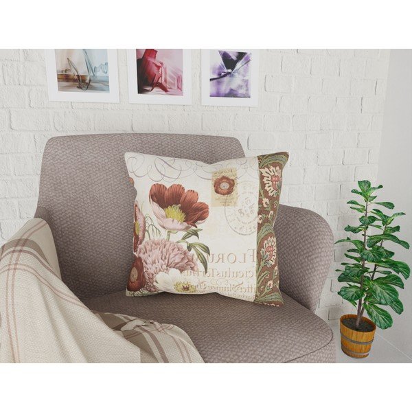 Калъфка за възглавница Maseto Flowers Rusto Dos, 43 x 43 cm - Vitaus-image-1