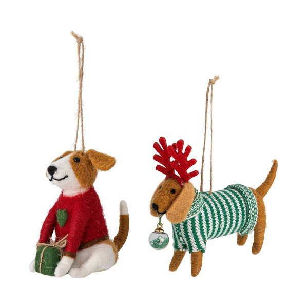 Текстилни Коледни украси в комплект 2 бр. 12 cm Monty – Bloomingville