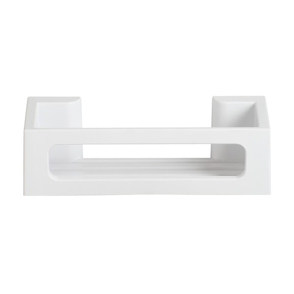 Пластмасов рафт за баня без пробиване турбо-лок в матово бял цвят Bralia – Wenko