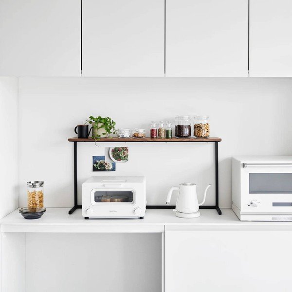 Бял/в естествен цвят дървен  допълнителен рафт 28,5x8,5 cm Tower – YAMAZAKI-image-2