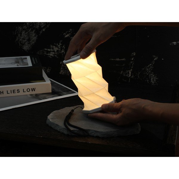 Бяла преносима светлинна декорация с USB ø 8 cm Twist – Gingko-image-4