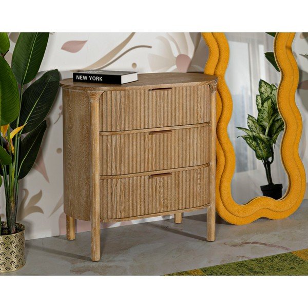 Скрин от масивна ела в естествен цвят 80,5x82x47 cm Gothenburg – Mauro Ferretti-image-1