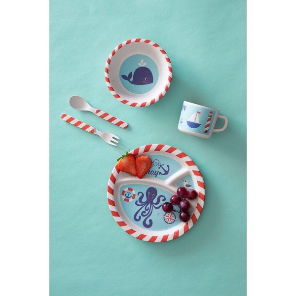 Бамбуков детски комплект за хранене 5 бр. Eden – Premier Housewares-image-1