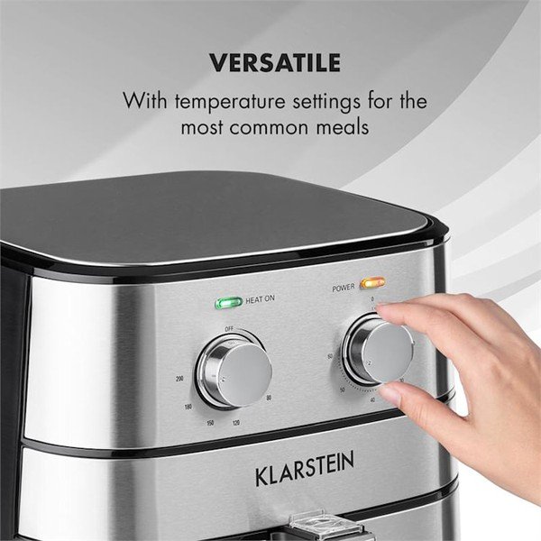 Фритюрник сребърен AeroVital – Klarstein-image-1