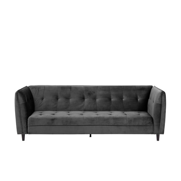 Разтегателен диван от сиво кадифе , 235 см Jonna - Actona
