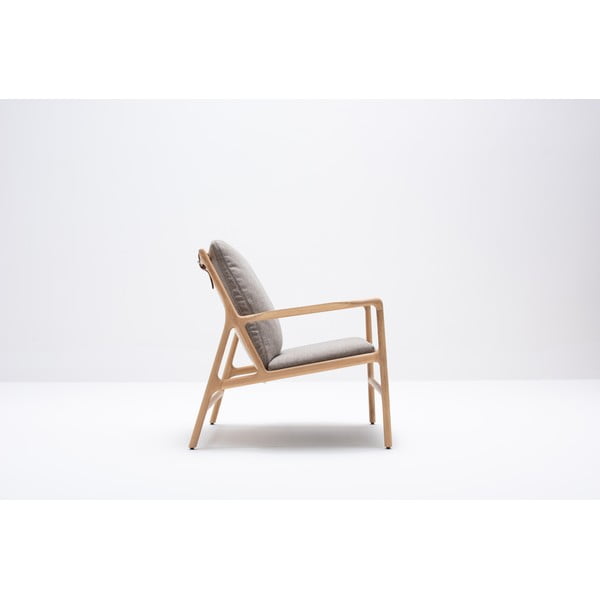 Фотьойл в сиво-натурален цвят Dedo - Gazzda-image-4