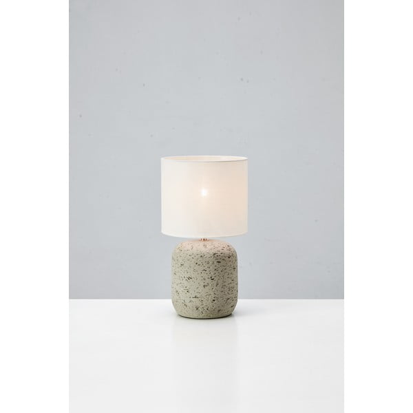 Сива настолна лампа с текстилен абажур (височина 33 cm) Montagna – Markslöjd-image-2