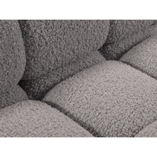 Светлосив модул за диван от букле (ляв ъгъл) Bellis – Micadoni Home