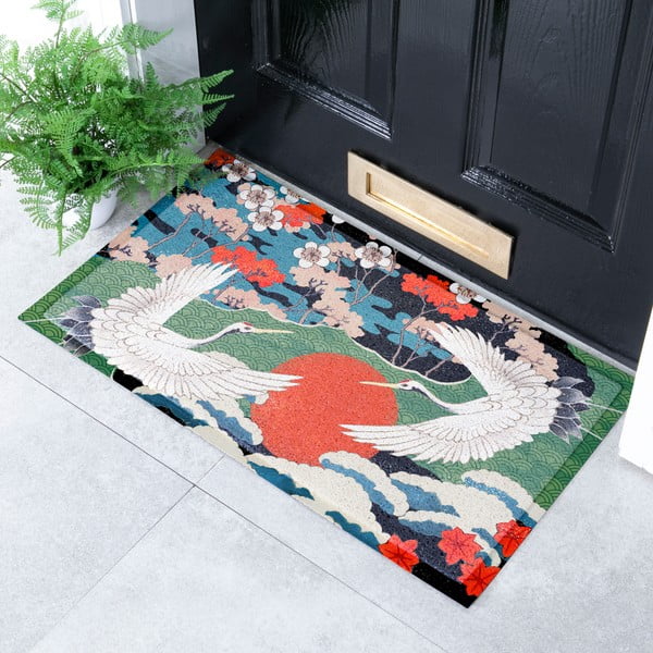Изтривалка 40x70 cm Japanese Bird – Artsy Doormats-image-1