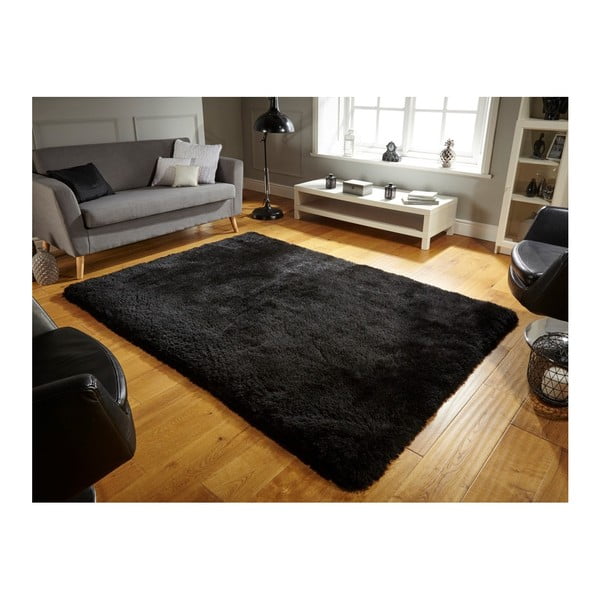 Černý koberec Flair Rugs Pearl, 120 x 170 cm
