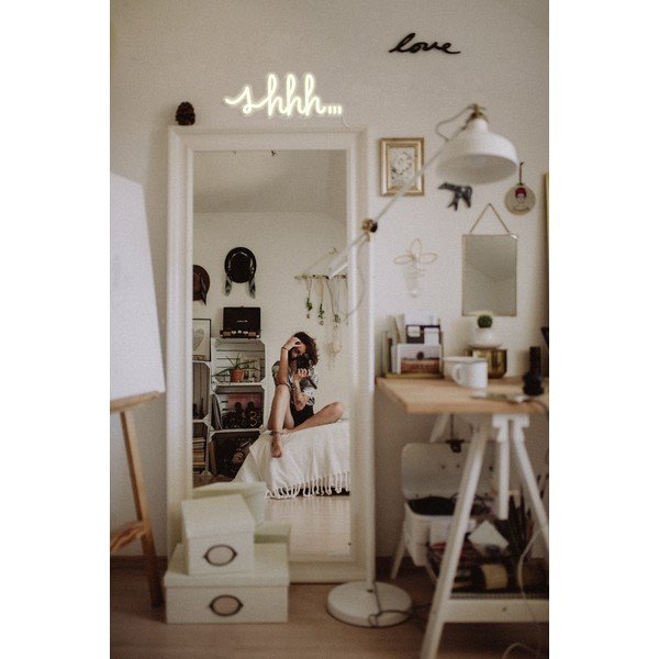 Жълта стенна лампа , 40 x 16 cm Shhh - Candy Shock-image-3