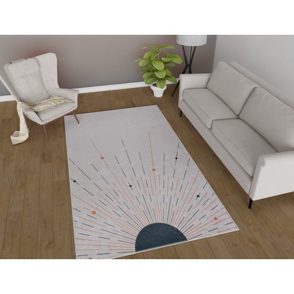 Кремав миещ се килим 50x80 cm - Vitaus-image-1