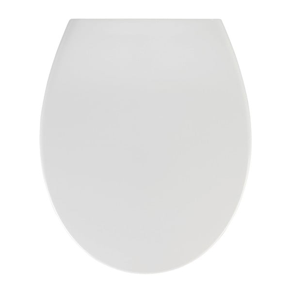 Бяла тоалетна седалка с лесно затваряне , 44,5 x 37,5 cm Samos - Wenko