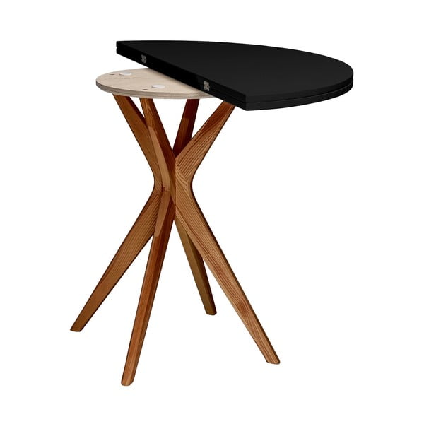 Кръгла сгъваема трапезна маса 45x90 cm Jubi – Ragaba-image-3