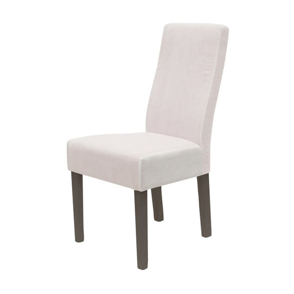 Бял трапезен стол със сиви крака Titus - Canett