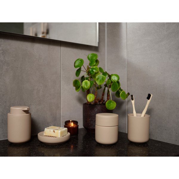 Бежова порцеланова сапунерка Ume – Zone-image-1