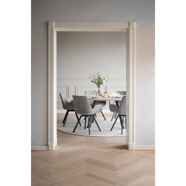 Сиви тапицирани трапезни столове в комплект 2 бр. Norwell – Rowico-image-2