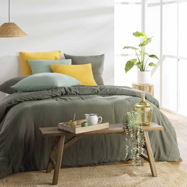 Каки единично  муселиново спално бельо 140x200 cm Angelia – douceur d'intérieur-image-2