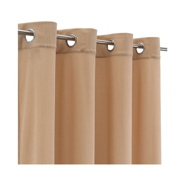 Светлокафяво перде от рипсено кадифе 140x260 cm Merely – Casa Selección-image-2