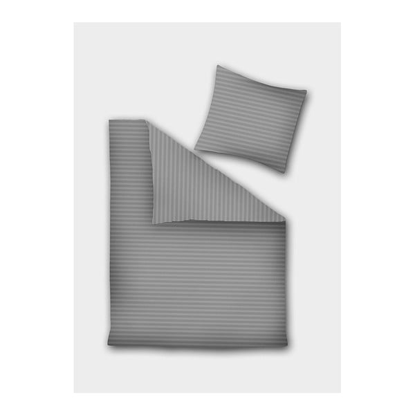 Сиво спално бельо от микрофибър за двойно легло Dima, 230 x 220 cm - DecoKing