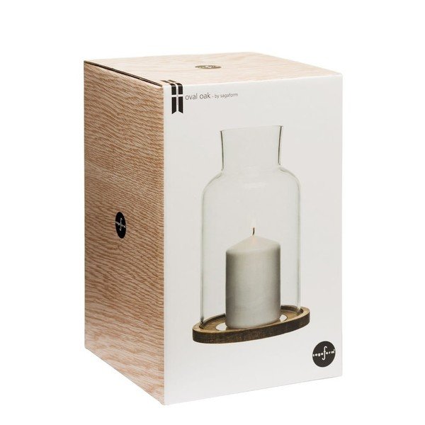 Svícen Sagaform Oval Oak L-image-1