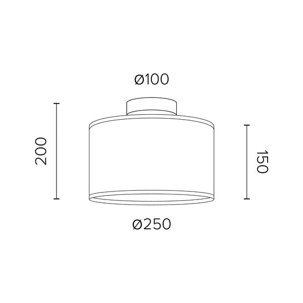 Таванна лампа от дъбов фурнир TSURI S, ø 25 cm Tsuri - Sotto Luce-image-2