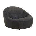 Черно кожено кресло Hoxton – Premier Housewares
