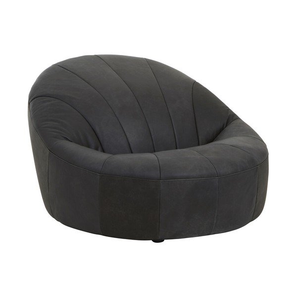 Черно кожено кресло Hoxton – Premier Housewares