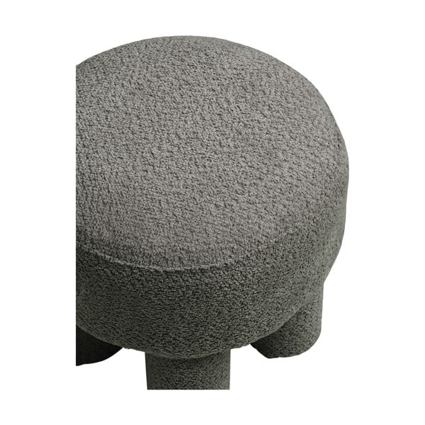 Тъмносива шенилова табуретка Canberra – House Nordic-image-3