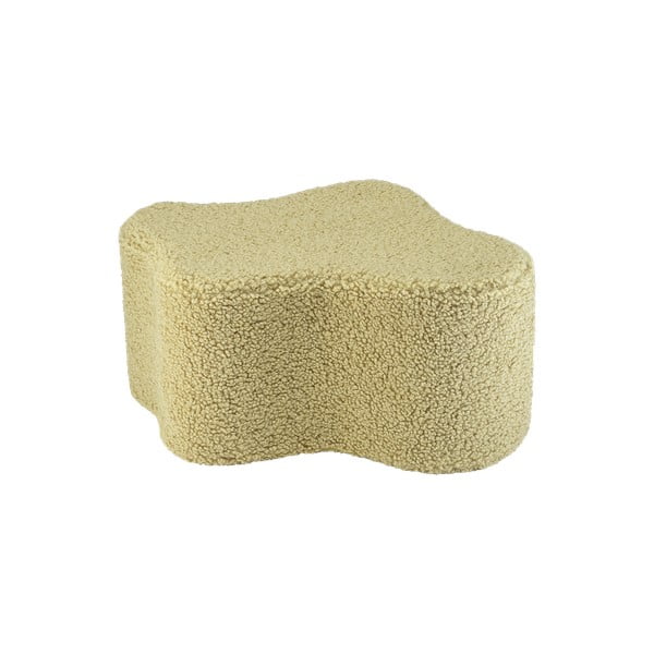 Зелен детски пуф от букле Cloud – Wigiwama