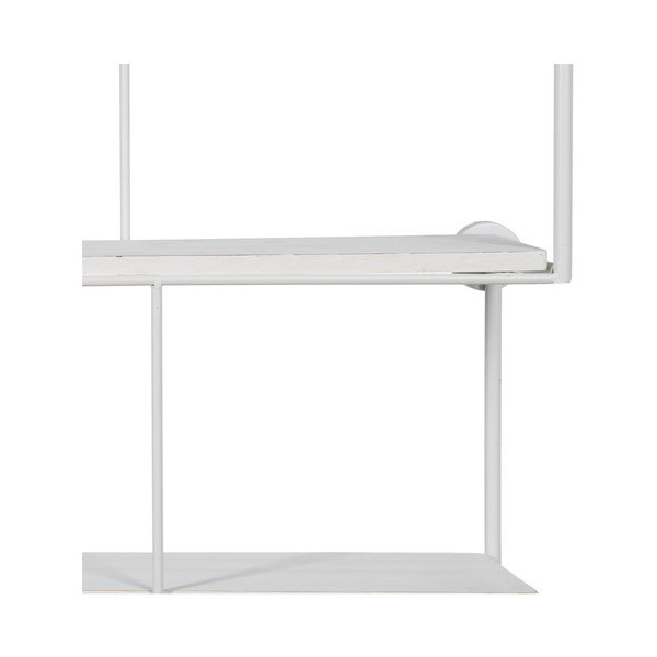 Бял на няколко нива метален стенен рафт 51 cm – Ixia-image-3