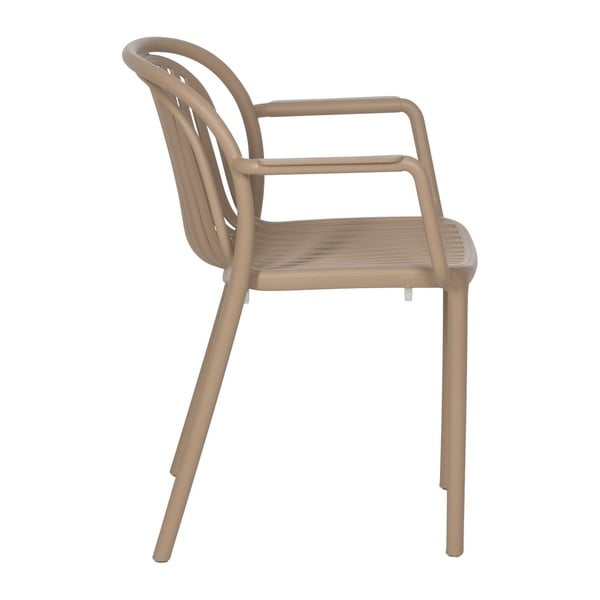 Бежов пластмасов трапезен стол Alia – Ixia-image-3