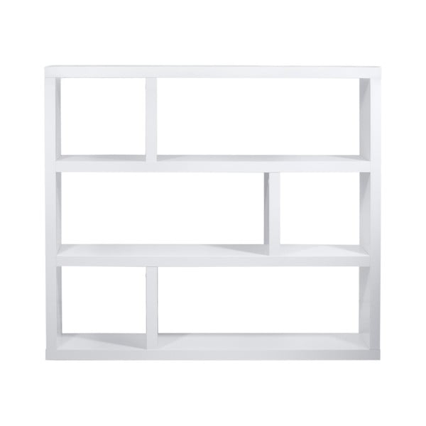 Бял шкаф за книги 120x105 cm Dublin - TemaHome