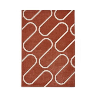 Килим в тухлен цвят 160x230 cm Linear Curve – Catherine Lansfield