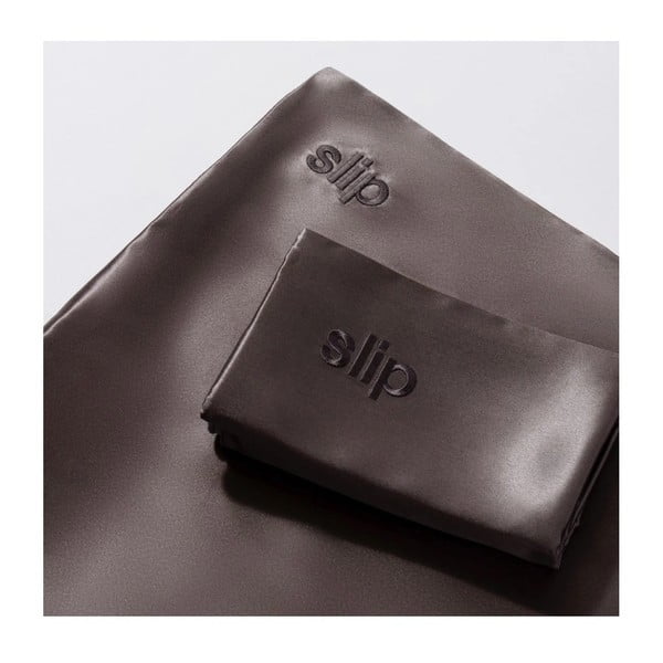 Копринена  калъфка за възглавница 51x76 cm Charcoal – slip-image-3