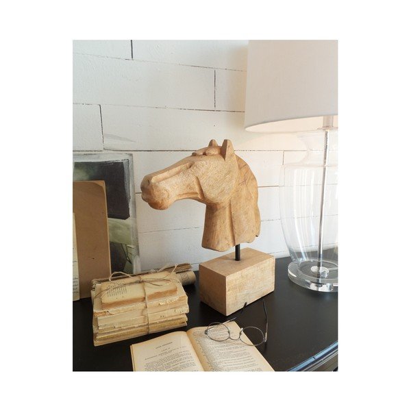 Dekorace z mangového dřeva Orchidea Milano Horse Head