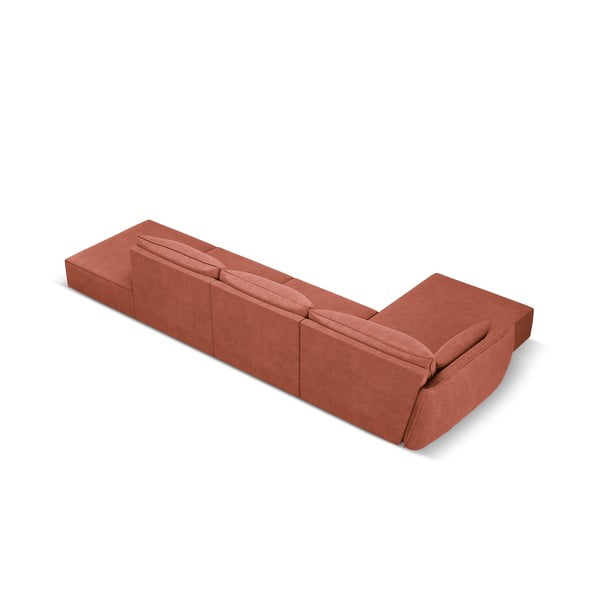 Червен ъглов диван (ляв ъгъл) Vanda - Mazzini Sofas-image-3