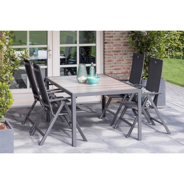 Тъмносив градински стол метален Aruba – Hartman-image-3