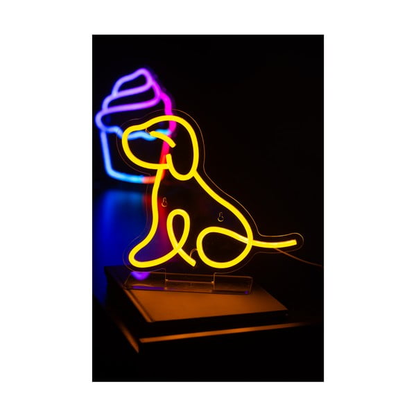 Жълта бебешка лампа Sitting Dog – Leitmotiv-image-1