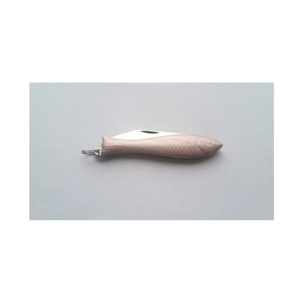 Светлорозов чешки нож за риба с пръстен по дизайн на Alexandra Dětinska - Alexandra Dětinská-image-2