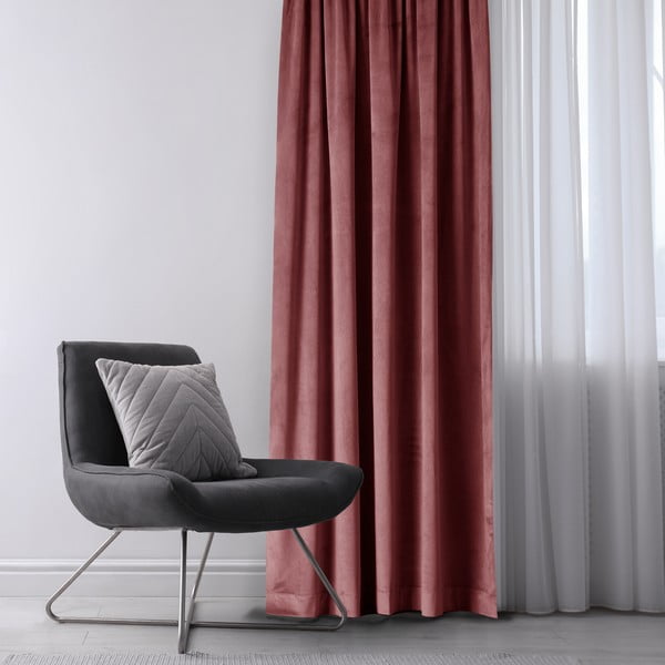 Розово затъмняващо перде 140x245 cm Eyelets – Restilo-image-1