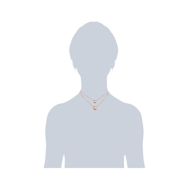 Dámský náhrdelník v barvě růžového zlata Tassioni Jingle-image-2