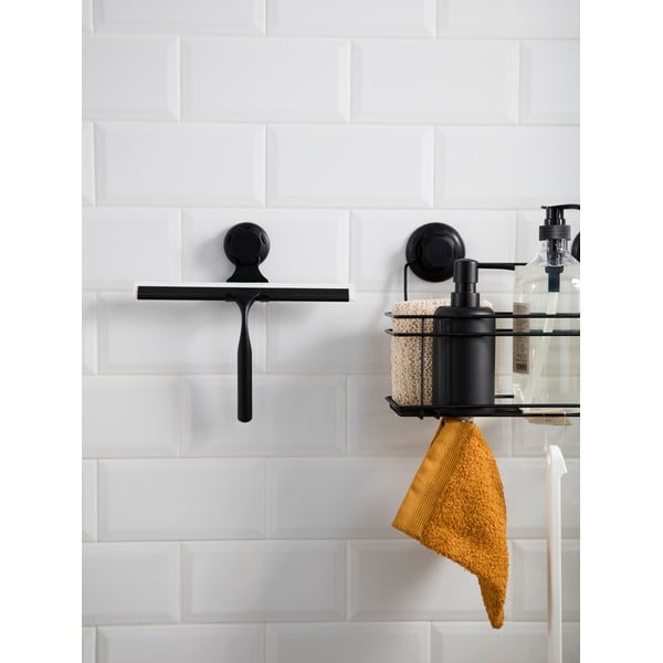 Черна чистачка с двойна кука Черна самозатягаща се чистачка за стена с държач Bestlock - Compactor-image-3