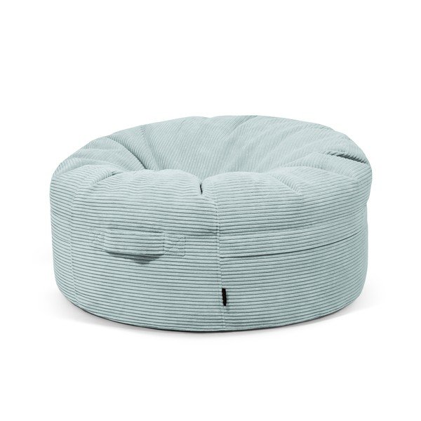 Пуф от рипсено кадифе в цвят мента Roll 105 – SLOWDOWN