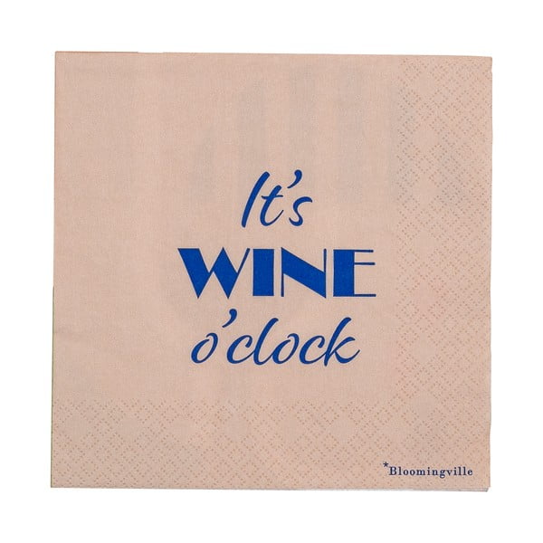 Хартиени салфетки в комплект от 20 бр. Wine – Bloomingville-image-2