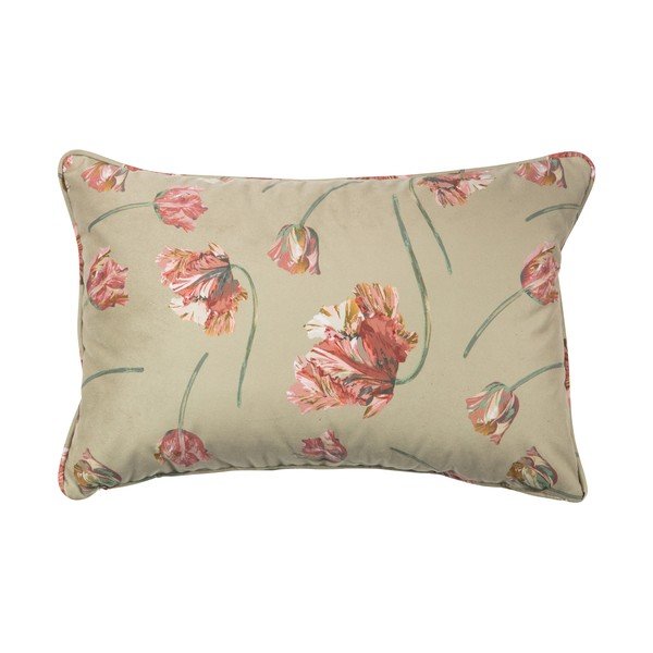 Бежова кадифена възглавница , 60 x 40 cm Vogue - BePureHome-image-1