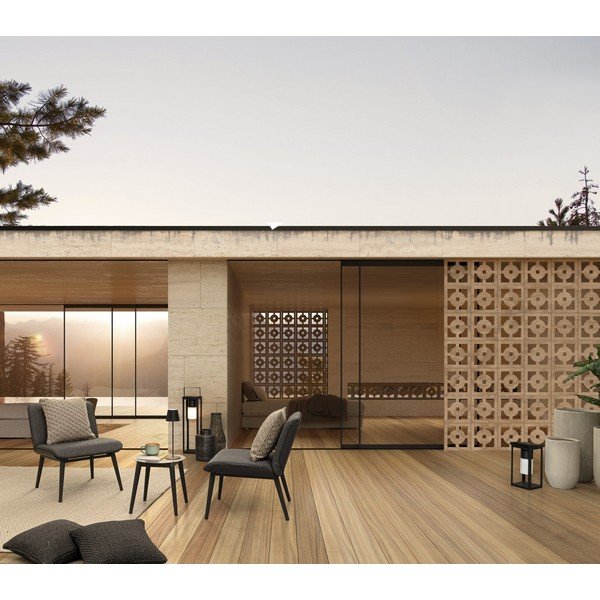 Черен LED фенер със соларен панел/с USB (височина 38 cm) Solar – Bizzotto-image-2